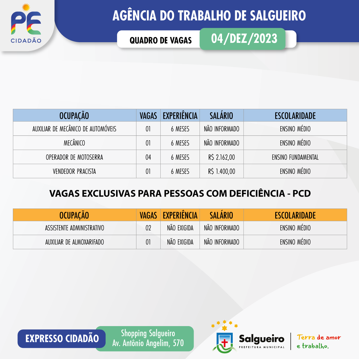 Empresa abre vaga de emprego em Salgueiro, PE; confira! - Blog do