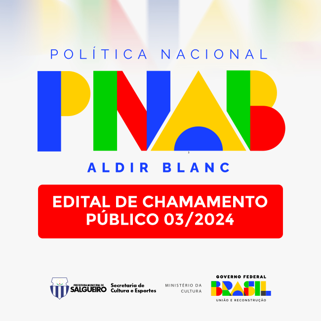 PNAB - Aldir Blanc Edital de Chamamento.